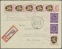 Br/GA Deutschland Nach 1945: 1945/1951, Partie Mit über 20 Briefe Und Karten Mit Notstempel Bzw. Wenigen B - Verzamelingen