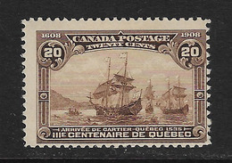 CANADÁ - CLÁSICO. Yvert Nº 92 Nuevo Y Defectuoso - Unused Stamps