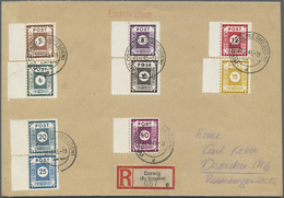 **/O/Br Sowjetische Zone - Ost-Sachsen: 1945, Saubere Sammlung Der Postmeister-Trennungen (postfrisch, Geste - Autres & Non Classés