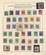 O/Brfst Sowjetische Zone - Allgemeine Ausgaben: 1948/1949, Urige Alte Gestempelte Sammlung Auf Vordruck, Dab - Autres & Non Classés