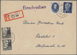Br DDR: 1949/1990 (ca.), Rd. 1000 Briefe DDR (ab 1950 Meist FDC), Dabei Frühe Ausgaben Wie Wissenschaft - Autres & Non Classés