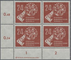 **/ DDR: 1950, Volkswahlen Als Postfrischer 4-er Block Mit DV, 1951, Wintersportmeisterschaften Als Post - Autres & Non Classés