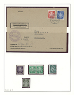O/**/Br/Brfst DDR - Dienstmarken: 1954-1965, überwiegend Gestempelte Sammlung Auf Selbst Gestalteten Blättern, Dab - Andere & Zonder Classificatie