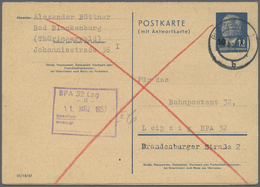 GA DDR - Ganzsachen: 1954/1981, Lot Von 29 Gebrauchten Ganzsachenkarten, Meist Frage/Antwort Incl. Bess - Sonstige & Ohne Zuordnung