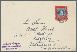 Br Bundesrepublik Und Berlin: 1948/1973, Meist Bis 1959, Partie Von Ca. 70 Briefen Und Karten, Etliches - Verzamelingen