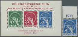 ** Berlin: 1948/1959, Postfrischer Sammlungsposten Auf Steckseiten, Dabei MiNr. 1/20 (2), 21/34 (3), 42 - Sonstige & Ohne Zuordnung