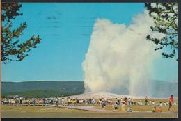 °°° 9308 - USA - WY - OLD FAITHFUL GEYSER YELLOWSTONE NATIONAL PARK - 1986 With Stamps °°° - Yellowstone