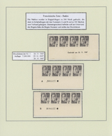 **/O/Brfst/Br Französische Zone - Baden: 1947/1949, Umfangreiche Sammlung Mit Schwerpunkt Bei Den Ca. 70 Briefen U - Autres & Non Classés