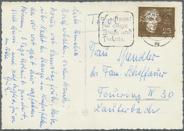 Br Bundesrepublik Deutschland: 1949/1960 (ca.), Bestand Von 20 Belegen (Briefe Und Karten) Mit überwieg - Autres & Non Classés