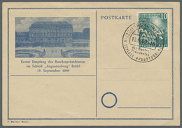 Br Bundesrepublik Deutschland: 1949/1960 (ca.), Interessanter Posten Mit Ca. 210 Briefen, Karten Und Ga - Autres & Non Classés