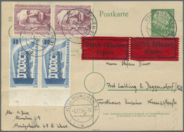 Br/GA Bundesrepublik Deutschland: 1952/1961, Partie Von 25 Briefen/Karten Mit Sondermarken-Frankaturen (te - Autres & Non Classés