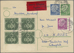 Br/GA Bundesrepublik Deutschland: 1952/1959, Partie Von 25 Briefen/Karten Mit Sondermarken-Frankaturen (te - Autres & Non Classés