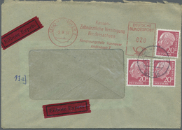 Br/GA Bundesrepublik Deutschland: 1953/1959, Partie Von 33 Briefen/Karten Mit Dauerserien-Frankaturen Meis - Autres & Non Classés