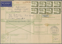 Br Bundesrepublik Deutschland: 1971/1976 (ca.), Interessante Partie Von 370 Paketkarten, Ganz überwiege - Autres & Non Classés