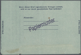 GA Bundesrepublik - Ganzsachen: 1948/1951. Einmalige LF-Studiengruppe Mit Essays, Druckproben, Papiermu - Andere & Zonder Classificatie