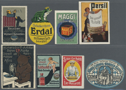 Reklame- Und Sammelbilder: 1900/1920 Ca., Deutsches Reich, Slg. Mit Ca. 400 Reklame- Und Werbemarken - Autres & Non Classés