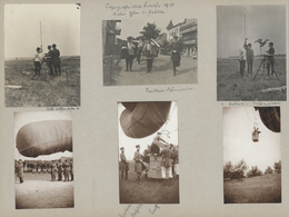Varia (im Briefmarkenkatalog):  1906-1912, Altes Jugendstil-Fotoalbum  199 Fotos Geklebt, U.a. Milit - Autres & Non Classés
