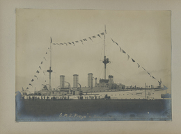 Varia (im Briefmarkenkatalog): 1909/1910: Fotoalbum 34 Fotos Eingeklebt, U.a. SMS Freya  Dritte Ausb - Andere & Zonder Classificatie