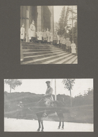 Varia (im Briefmarkenkatalog): 1910/1920 (ca): Fotoalbum Militär Bis 1. Weltkrieg (38cm-27cm) Mit 86 - Autres & Non Classés