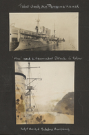 Varia (im Briefmarkenkatalog): 1926/1927:  Fotoalbum Weltreise Des Kreuzers Hamburg 183 Fotos Eingek - Autres & Non Classés