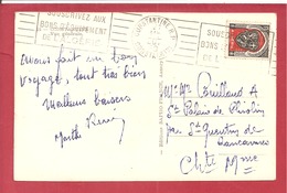 Y&T N°271 CONSTANTINE     Vers  FRANCE   1950 2 SCANS - Covers & Documents