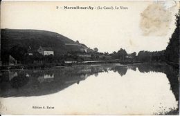 Delcampe - MAREUIL-SUR-AY 51 MARNE  8 LE CANAL LE VERRE EDIT. RABAT DOS VERT - Mareuil-sur-Ay
