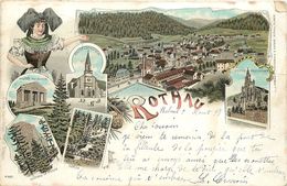 ROTHAU - Carte Multi-vues 1900.(carte Vendue En L'état) - Rothau