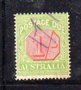 T677 - AUSTRALIA 1909 , Servizio Yvert 1 Shilling N. 44a Dent 14 Filigrana Doppio Tratto . Usato - Port Dû (Taxe)