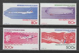 SERIE NEUVE DU BENIN - HISTOIRE DE L'AVIATION (DONT CONCORDE) N° Y&T PA 269 A 272 - Concorde