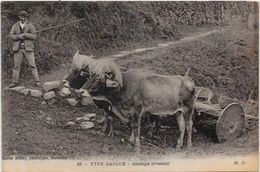 CPA  Attelage Campagne Travaux Des Champs Métier écrite Pays Basque - Spannen