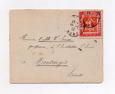 !!! 10C SEMEUSE SUR PORTE TIMBRE DIEU PROTEGE LA FRANCE SUR LETTRE DE 1913 - Storia Postale