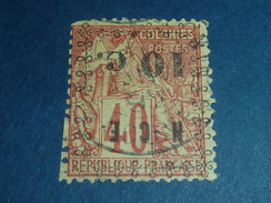 Timbres Des Colonies Françaises De 1891-92 N C E " NOUVELLE CALEDONIE " VARIETE SURCHARGE RENVERSEE N°13a Oblitéré (T) - Usati