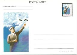 Turkey; 1997 Postal Stationery  "Ataturk And Airplanes" - Postal Stationery