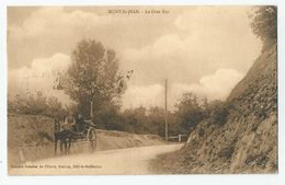 72 Sarthe Mont St Jean Attelage Cheval Route Le Gros Roc - Autres & Non Classés