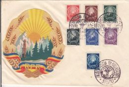 REPUBLIC COAT OF ARMS, SPECIAL COVER, 1952, ROMANIA - Covers & Documents