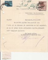 KING CHARLES II, AVIATION, STAMPS, BUCHAREST COMPANY HEADER POSTCARD, 1938, ROMANIA - Brieven En Documenten