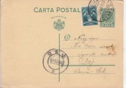 KING CHARLES II, AVIATION STAMP, PC STATIONERY, ENTIER POSTAL, 1933, ROMANIA - Lettres & Documents