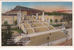 Cp , 13 , MARSEILLE , L'Escalier Monumental De La Gare - Estación, Belle De Mai, Plombières