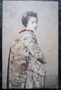 Japon Femme Kimono  Costume Cpa - Sonstige & Ohne Zuordnung