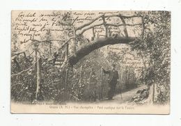 Cp , 06 , GRASSE , Vue Champêtre , Pont Rustique Sur Le FOULON , Voyagée 1906 - Grasse