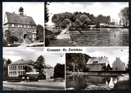 A7762 - Alte MBK Ansichtskarte - Crossen Kr. Zwickau - Freibad Schule Rathaus - Zwickau