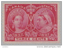 Canada 1897. ~ YT 41* - 3 C. 60 Ans Règne De Victoria - Unused Stamps