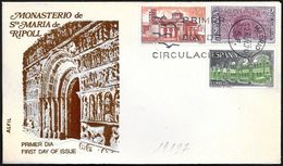 Spagna/Spain/Espagne: FDC, Monastero Di Ripoll, Monastère De Ripoll, Ripoll Monastery - Abadías Y Monasterios