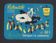 Etiquette De Fromage  -  Mascarade - Laiterie De Beauséjour  à  Neufchateau   (88 I ) - Formaggio