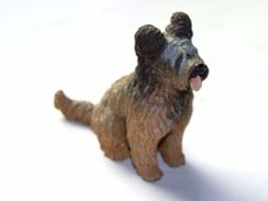 FIGURINE CHIEN RESINE / 9 X 9 Cm Environ - Chiens