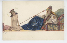 RUSSIE - RUSSIA - TABLEAUX - "LA FAVORITE " (femme Nue )  Par SOLOMKO - Edit. LAPINA - Solomko, S.