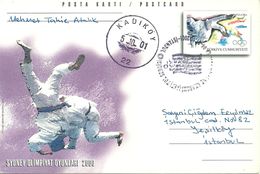 Turkey; 2000 Postal Stationery "Sydney Olympic Games (Judo)" - Postwaardestukken