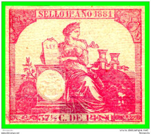 ESTADOS UNIDOS – USA - UNITED STATES ESTADOS FISCAL PUERTO RICO 1881 - 85 PÓLIZA SELO 11 º 37 1/2 CENTAVOS DE PESO . ROS - Variedades, Errores & Curiosidades