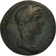 Monnaie, Hadrien, Semis, 128, Roma, TB+, Bronze, Cohen:443 - La Dinastía Antonina (96 / 192)