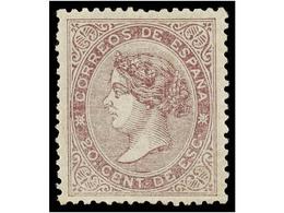 209 * ESPAÑA. Ed.92. <B>20 Cts.</B> Lila. PIEZA DE LUJO. Cert. EXFIMA. Cat. 165€. - Other & Unclassified